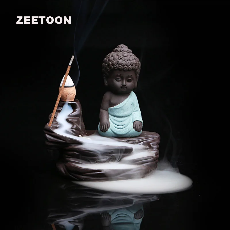 Красная маленькая монах кунг-фу керамическая курильница Исин обратная палочка