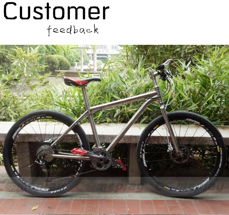 PYTITANS абсолютно новая мода титановая рама для велосипеда 1" MTB стиль с рамкой для шоссейного велосипеда и вилкой продвижение по индивидуальному заказу
