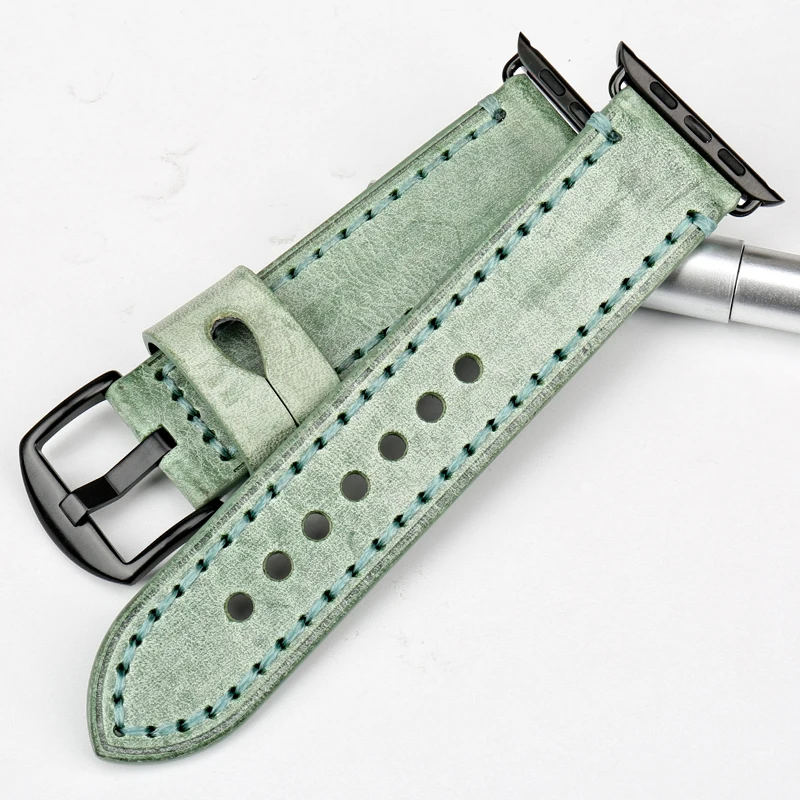 Ремешок MAIKES из натуральной кожи для Apple Watch band 44 мм 40 аксессуары iwatch 4/3/2/1 watch 42 38 |