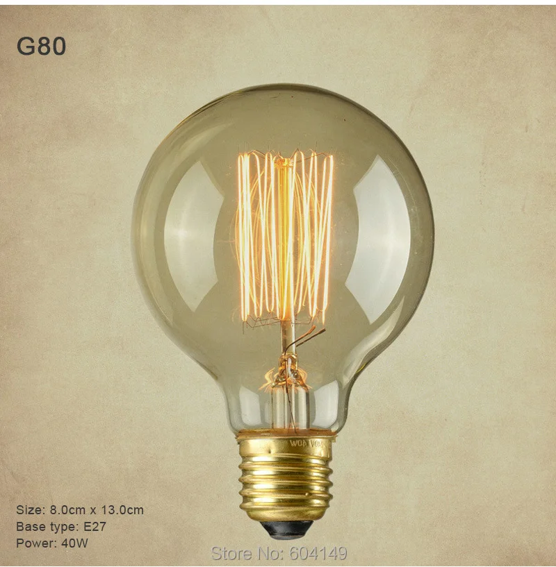 Подвесной светильник в стиле ретро vintage edison bulb DIY веревки кулон ресторан бар E27 углерода лампы 110v 220v нити lampadario промышленные лампы
