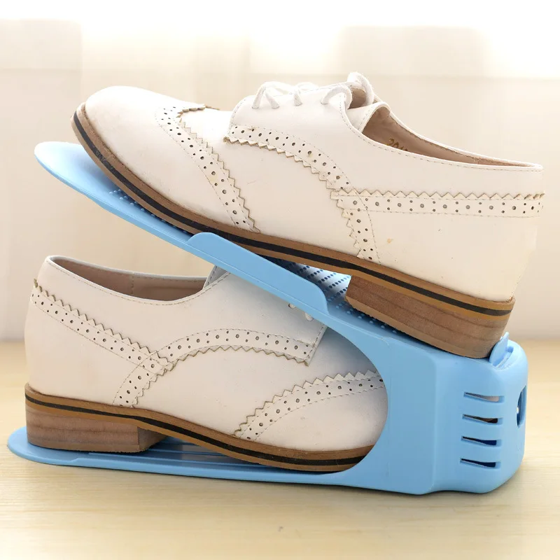 Регулируемая подставка для обуви толстая Пластиковая Полка хранения экономия