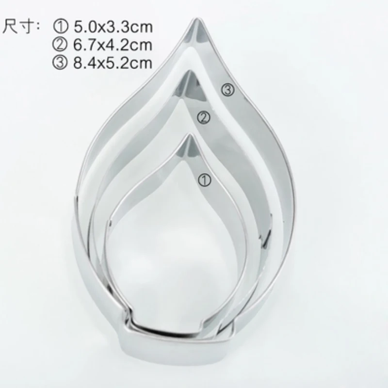 Calla лепесток лилии 3 шт. резак для печенья из нержавеющей стали и форма торта