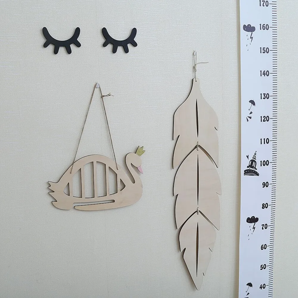 Полка для хранения в виде короны лебедя деревянный зажим волос подвесная