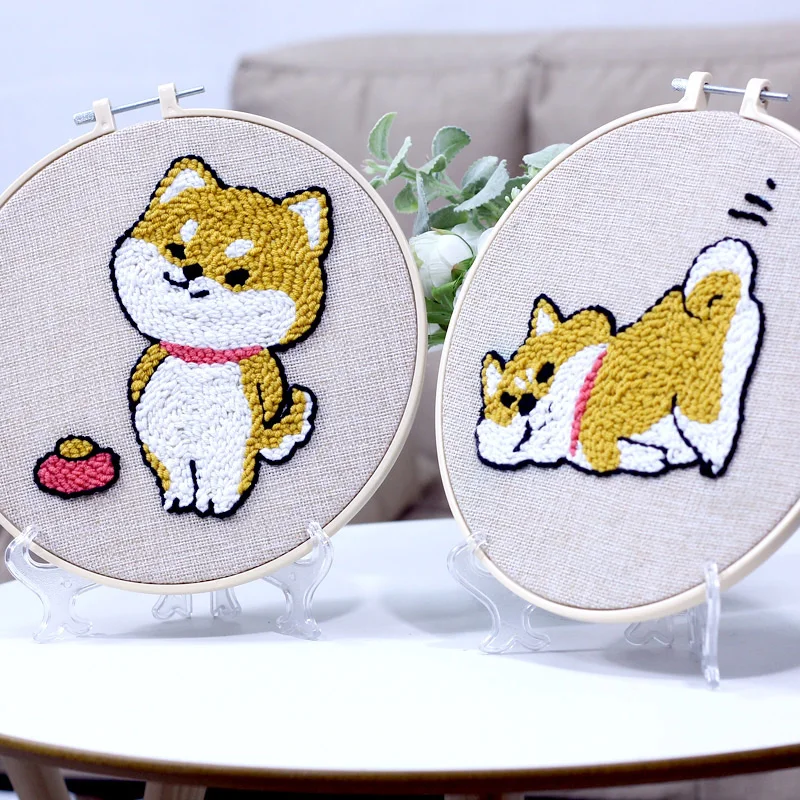 Набор для вышивки из мультфильма с иглой обручем крестиком начинающих детей