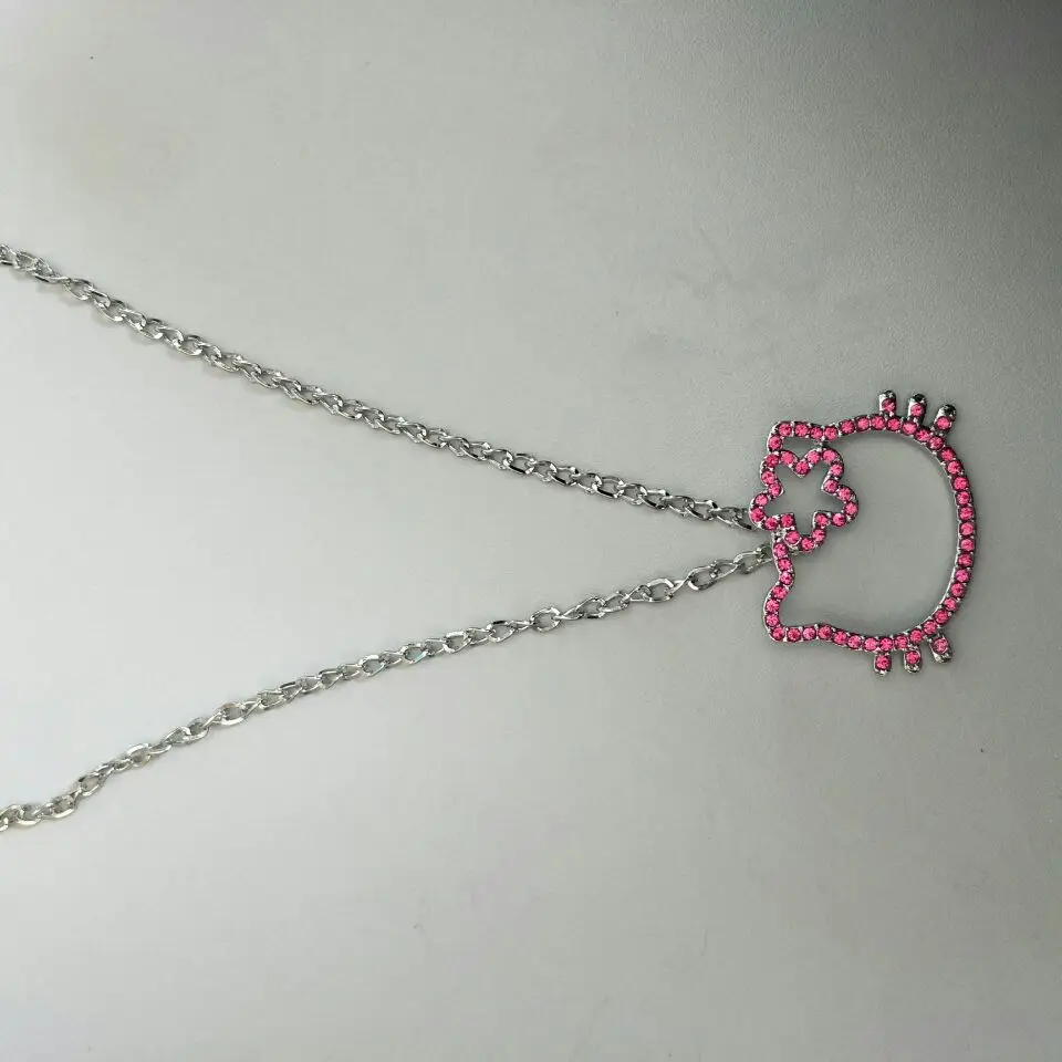 Цепочки и ожерелья cat Jewelry Bojiux Нержавеющая сталь цепи Цепочки и Ожерелья Подвески милый котенок кошка Цепочки и ожерелья s Модные украшения для женщин