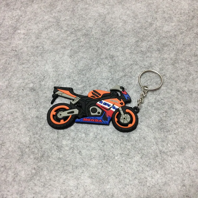 5 Универсальный брелок для мотоцикла, резиновый брелок для Honda Suzuk Kawasaki Yamaha Ducati KTM CBR GSXR GSX-R FZ1 - Название цвета: 5