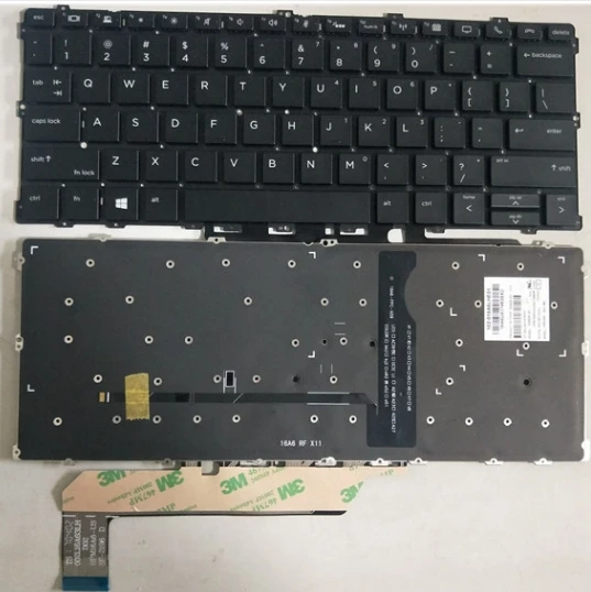 Клавиатура с подсветкой на английском языке для ноутбука HP EliteBook x360 1030 G2 US|russian online