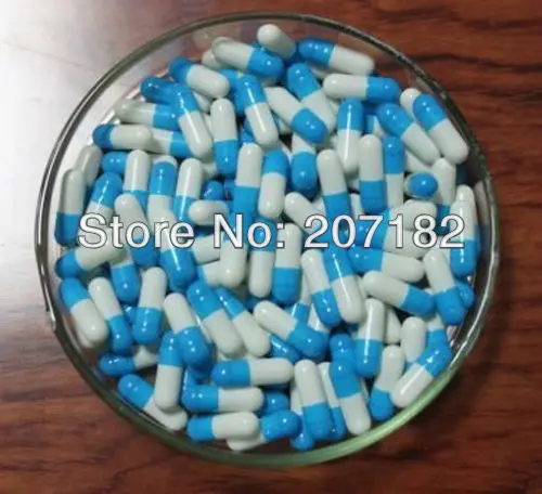 (10000 шт./упак.) хит продаж и капюшона местами отдельно 4 # синий/белый капсулы пустые