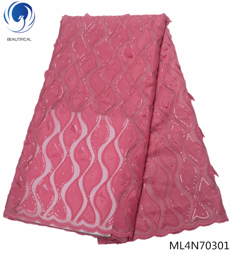 ML4N70301 BEAUTIFICAL чистая кружевная ткань французские сетчатые кружева ткань нигерийская африканская кружевная ткань высокое качество кружева Последняя мода ML4N703 - Цвет: ML4N70301