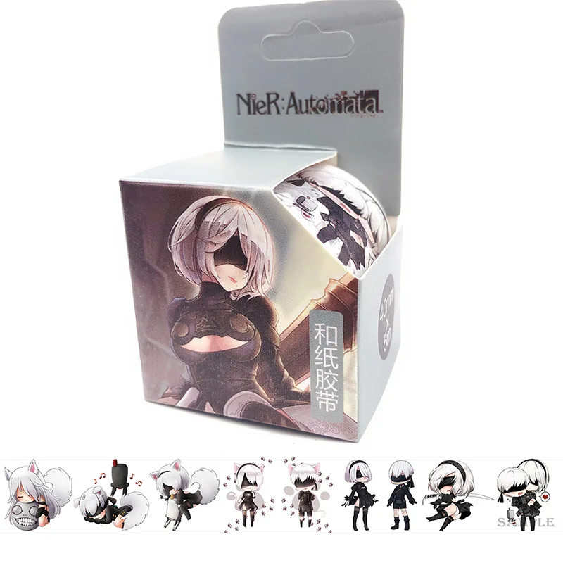 Клейкая лента NieR:Automata Anime Washi 4 см * 5 м клейкая сделай сам наклейка для скрапбукинга