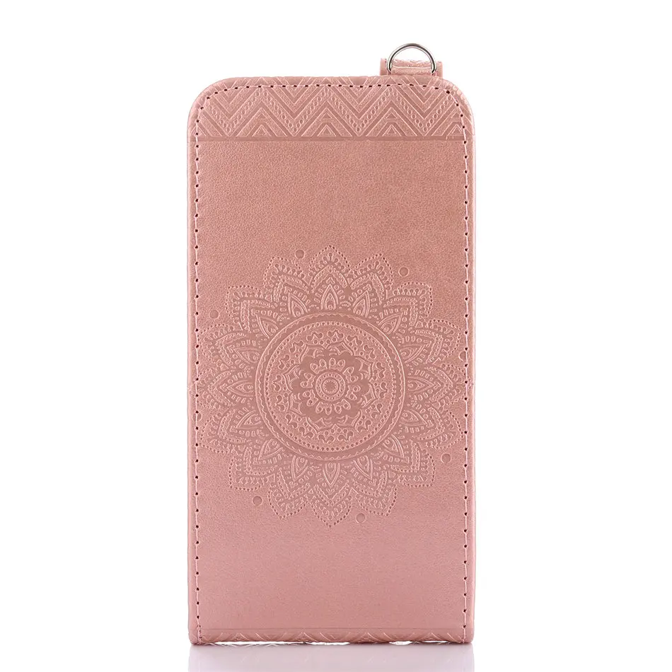 Rose Gold Чехол с подсолнухом для Coque samsung Galaxy S8 плюс j3 j5 A5 j1 A3 j120 чехлов с флипом открывающимся сверху вниз чехол для iphone 7 8 кожаный Капа для P04Z - Цвет: Rose Gold