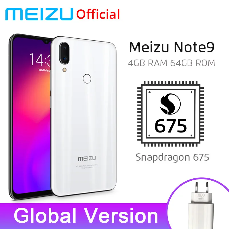 Предпродажа глобальная версия Meizu Note 9 4 Гб 64 мобильный телефон Snapdragon 675 Octa Core 6 2