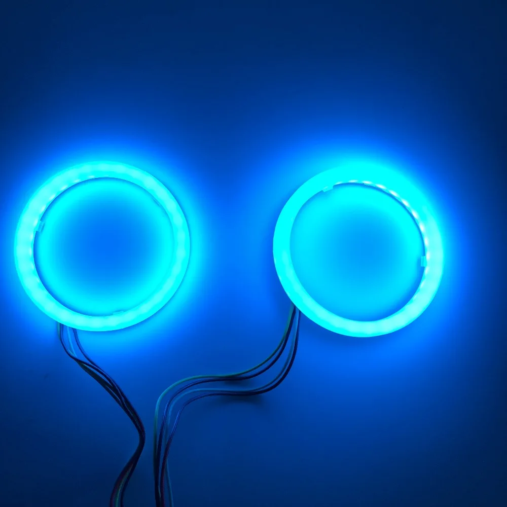 2 шт. RGB Универсальный Автомобильный led Ангельские Глазки хлопковый свет halo Кольцо