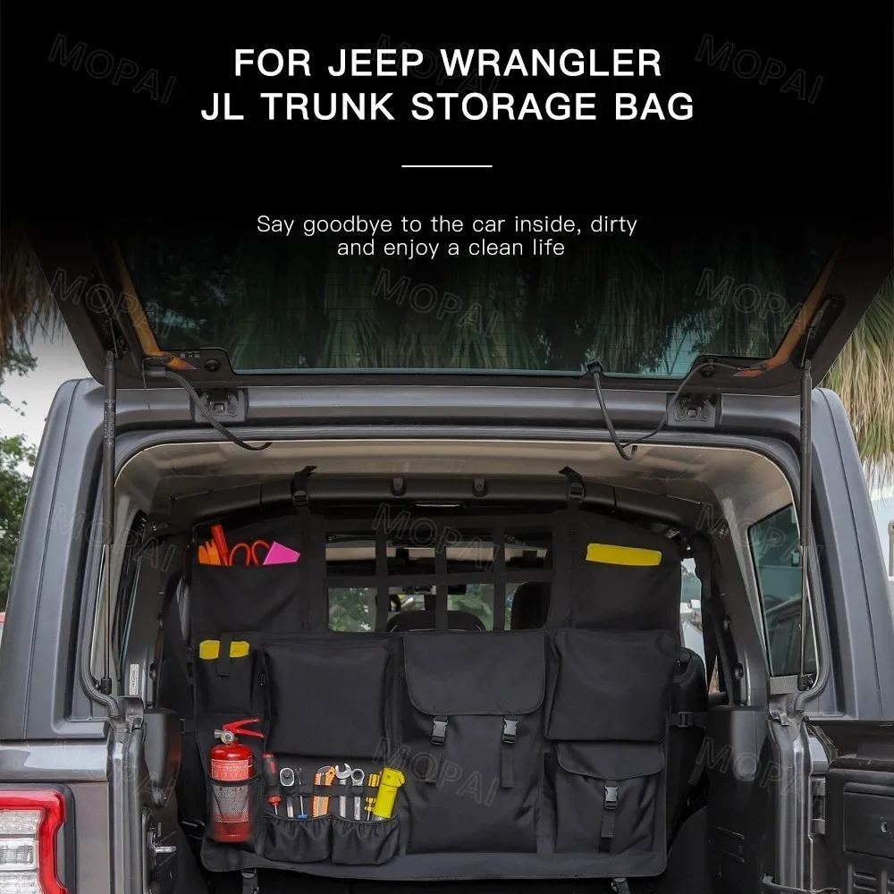 MOAPAI укладка для Wrangler JK JL автомобильная сумка для хранения заднего сиденья багажника для Jeep Wrangler JK JL 2007- автомобильные аксессуары