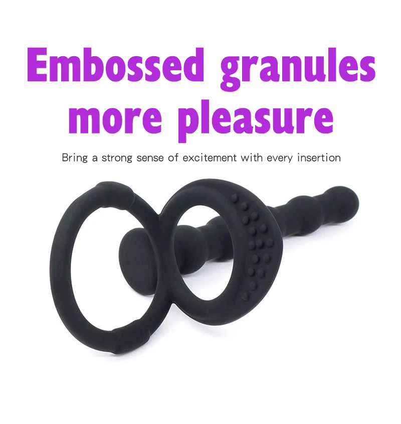 Вибратор двойной фаллоимитатор страпон анальные шарики Анальная пробка G Spot