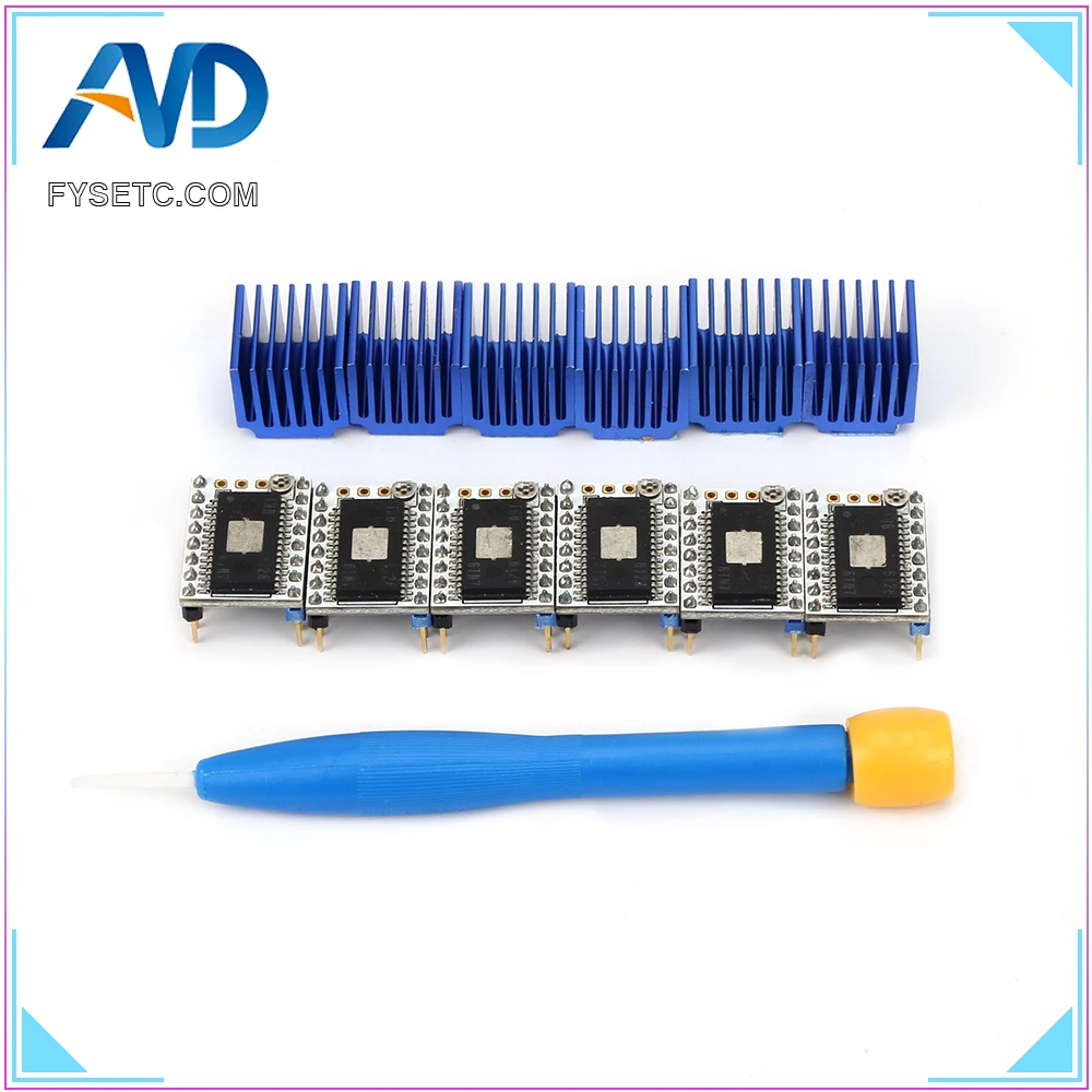 Драйвер шагового двигателя Stepstick S6128 V1.1 3D принтер THB6128 чип до 2 А пиковый ток