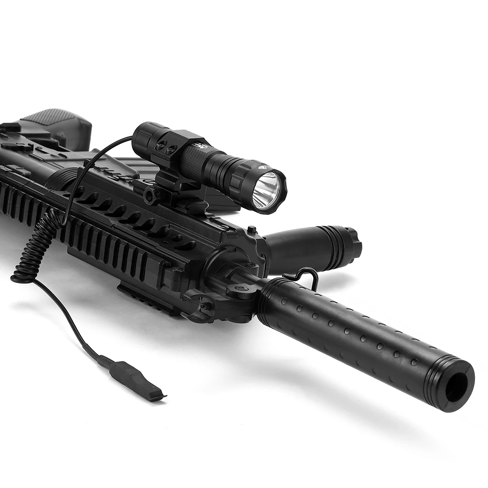 Тактический фонарь AloneFire 501Bs T6 белый/зеленый/красный/синий с переключателем