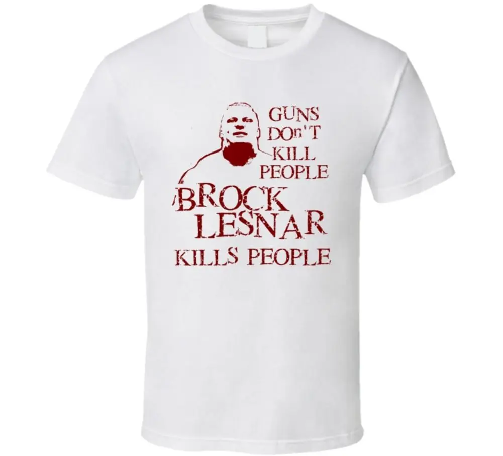 Мужская футболка с круглым вырезом Brock Lesnar Kill хлопковая высокого качества