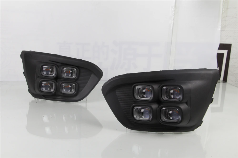 Автомобильные ДХО фары на 12 В для KIA RIO X-Line 2018 2019 в России, светодиодные дневные ходовые огни на супер ярком светодиоде.