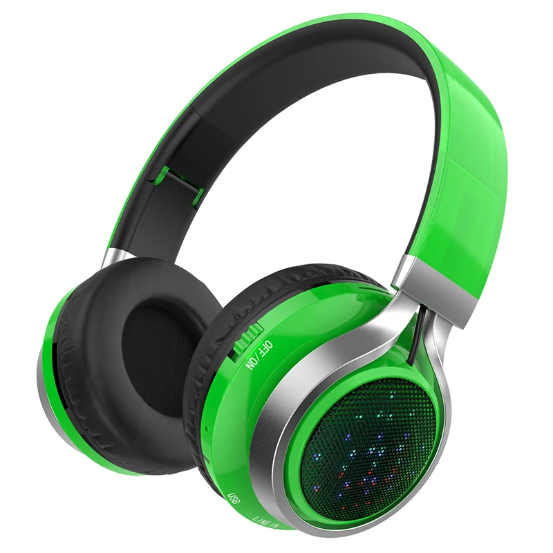 5 Новые беспроводные Bluetooth стерео наушники гарнитуры встроенный FM микрофон Беспроводные Стерео гарнитуры наушники с микрофоном/TF картой - Цвет: 5