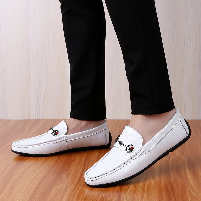 Высококачественные лоферы из натуральной кожи Мягкая деловая мужская