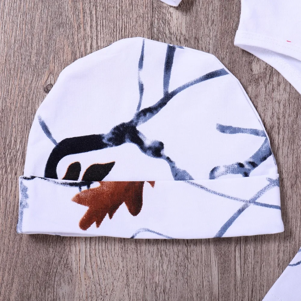 Для маленьких мальчиков девочек 3 предмета Костюмы комплект хлопок белый