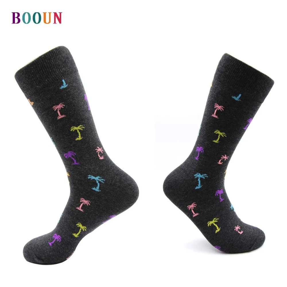 Забавные мужские хлопковые носки в стиле хип-хоп маленький рисунок кокосовой