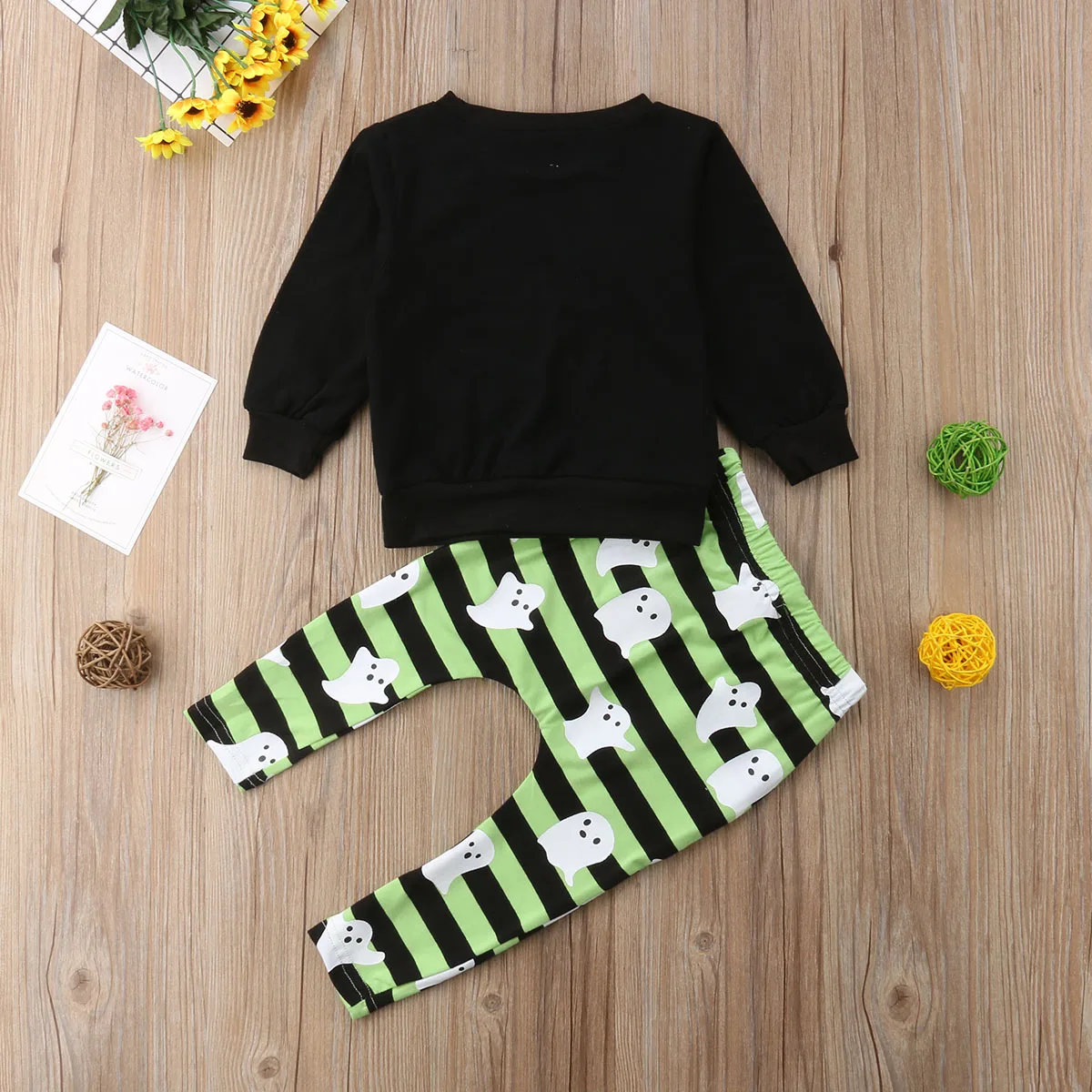 0-5Y Toddler Kids Baby Boy Pullover Tops+Striped Print Harem Pant Trouser 2PCS Outfits Children Clothing Set |