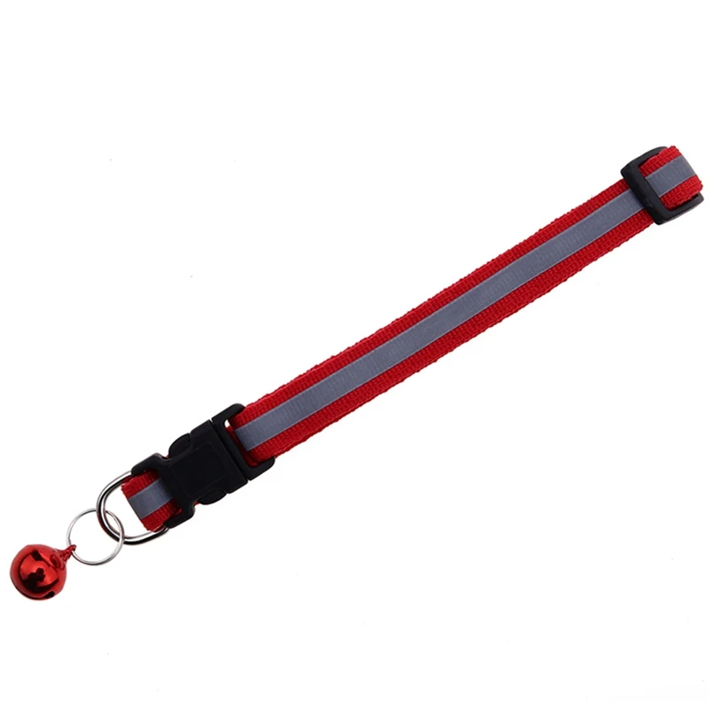 PET2289RD1 Нейлоновые с колокольчиком для питомцев милые модные лапы собаки кошки щенка очаровательные регулируемые милые безопасные ошейники 1 шт. новая пряжка - Цвет: PET2289RD1