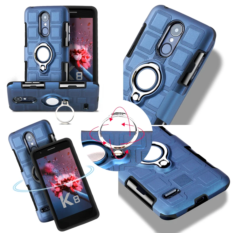 Magnetic Ring Cases For Nokia 8 Kickstand PC+TPU Holder Finger Bracket buckle Cover 2 Stand Phone Back Coque |