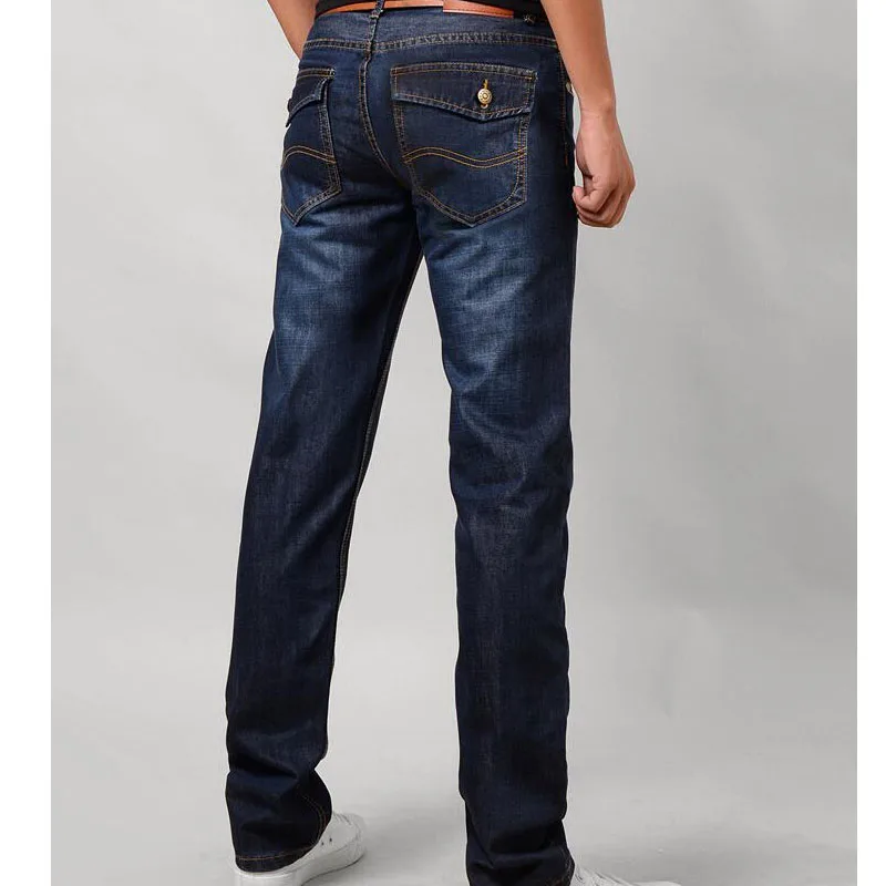 Новое поступление мужские джинсовые брюки джинсы со средней талией прямые