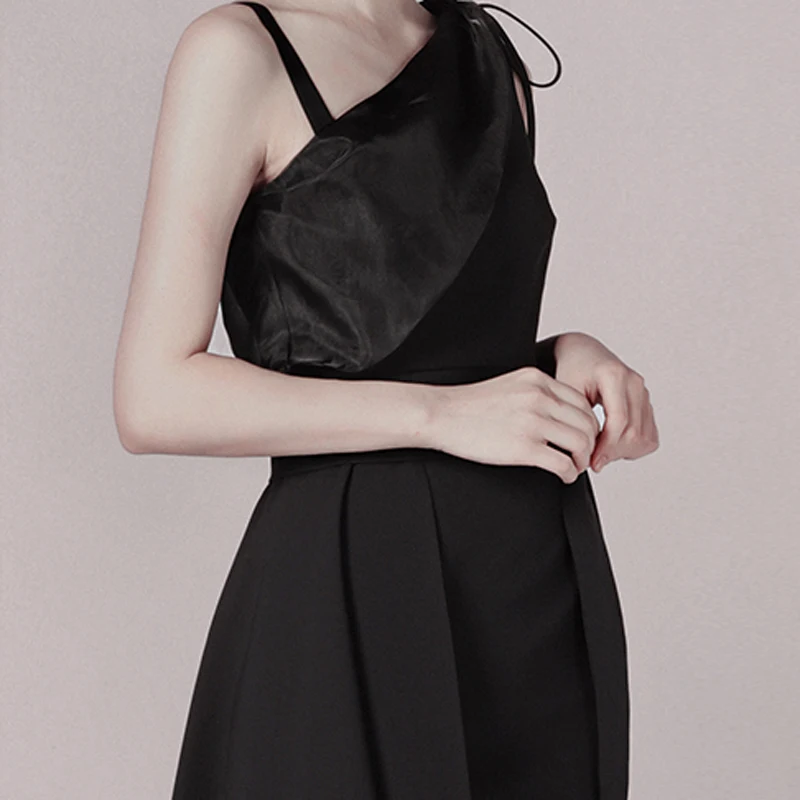 Max Spri Повседневное платье неправильной формы с одним плечом мини вырезами