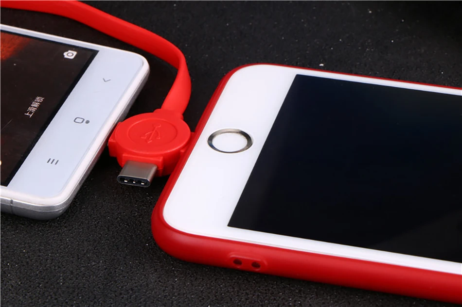 NOHON TPE usb кабель для зарядки данных 3 в 1 освещение для iPhone X XS MAX XR 8 Micro usb type-C Android телефон зарядная линия для Xiaomi