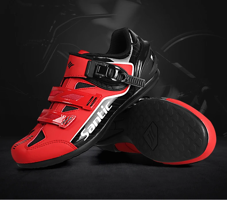 SANTIC велосипед MTB Велоспорт Нескользящая обувь дышащая удобная велосипедная обувь для верховой езды спортивные гоночные кроссовки