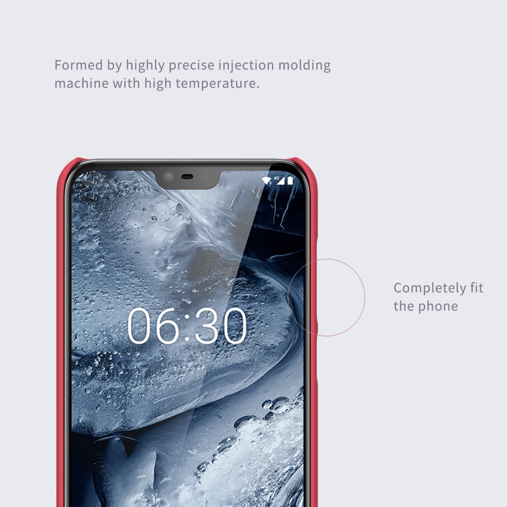 Для Nokia X6 чехол Nillkin матовый щит жесткая задняя крышка из ПК чехол для Nokia X6/6,1 Plus
