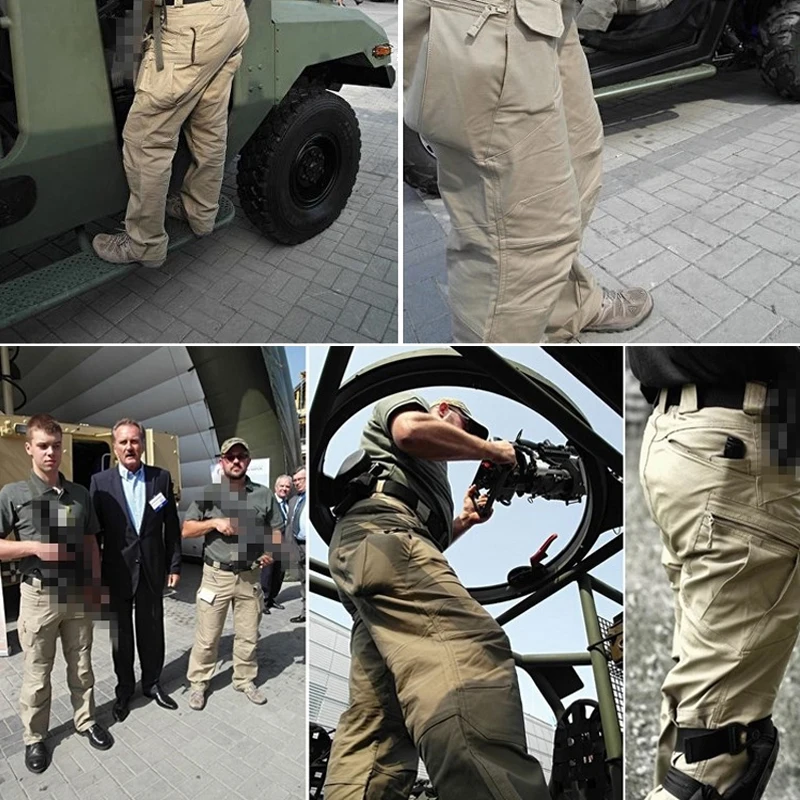 FU BEI Tactical Cargo Pants Men Combat SWAT Army Military Cotton Many Pockets Stretch Flexible Man Casual Trousers 5XL | Мужская одежда