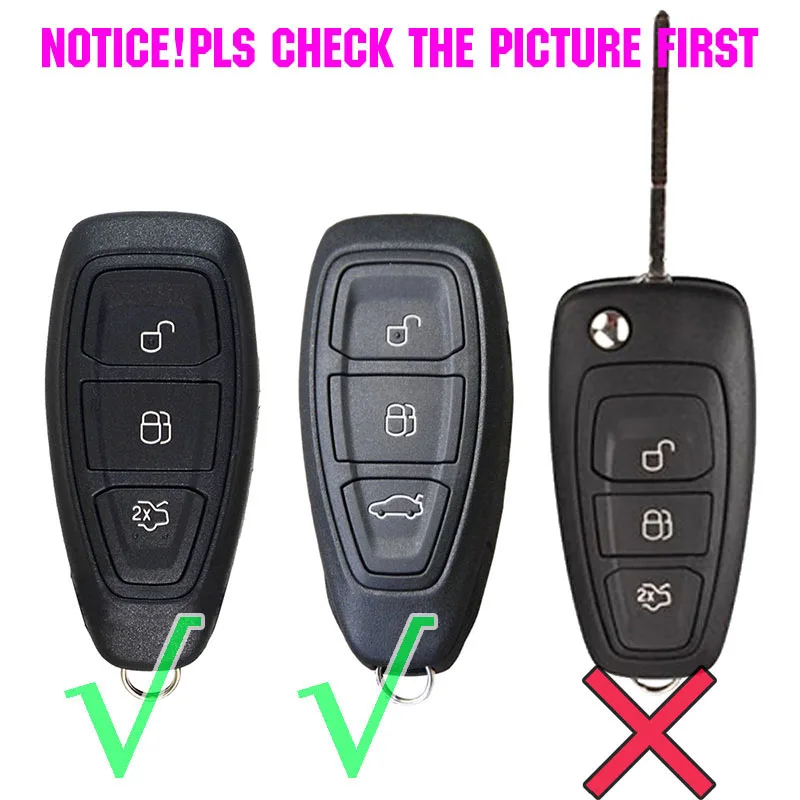 Фото Силиконовый чехол для ключей для Ford Focus RS Fiesta Mondeo Kuga B-Max Grand C-Max Galaxy, чехол для ключей без ключей №2