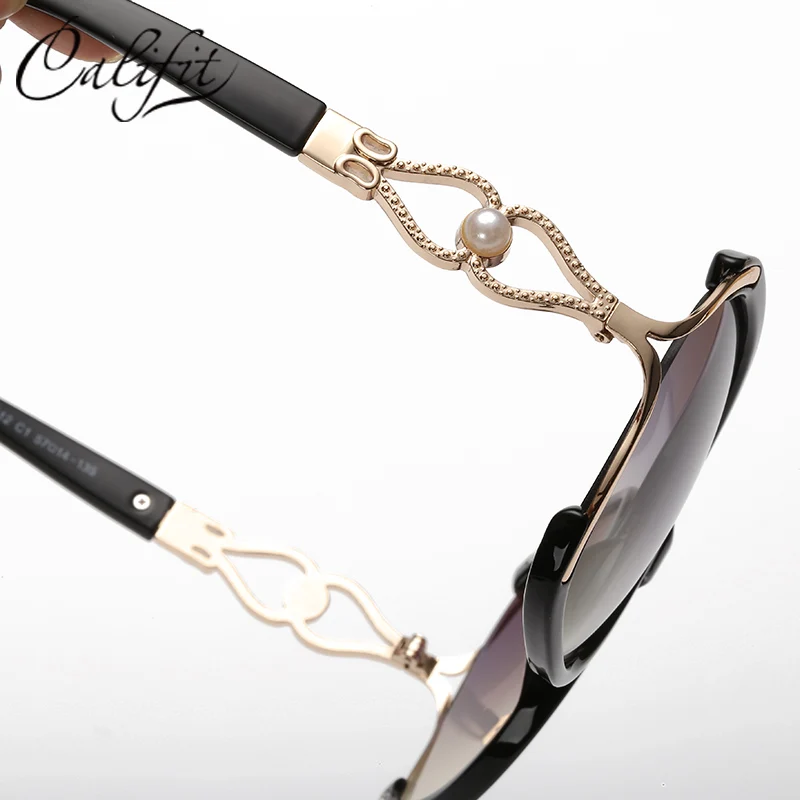 CALIFIT Женские винтажные солнцезащитные очки с бабочками для вечеринок большие