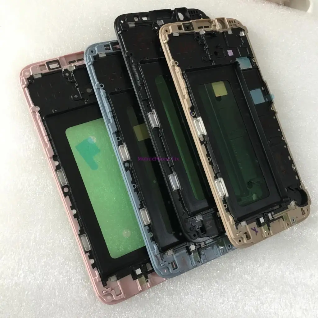 ЖК передняя рамка средний корпус с ободком шасси для Samsung Galaxy J7 j730 ЖК задняя лицевая панель Запчасти
