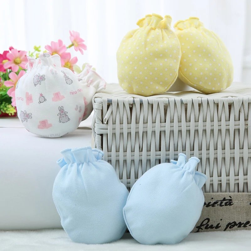 5 Pairs/set baby gloves winter 100% cotton all seasons soft newborn safety infant boys girls anti scratch mittens | Детская одежда и