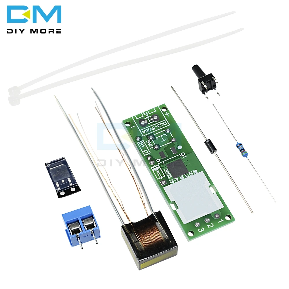HV-1 высокого напряжения воспламенитель DIY Kit Электронная печатная плата BoardArc части зажигания дуговой генератор дуги сигаретный модуль воспламенителя печатной платы