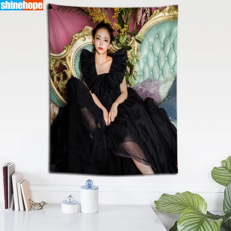 Пользовательские Namie Amuro настенный гобелен, свадебный подарок, постельное покрывало, пляжное полотенце Йога-Пикник коврик 140X200 см - Цвет: Tapestry 21