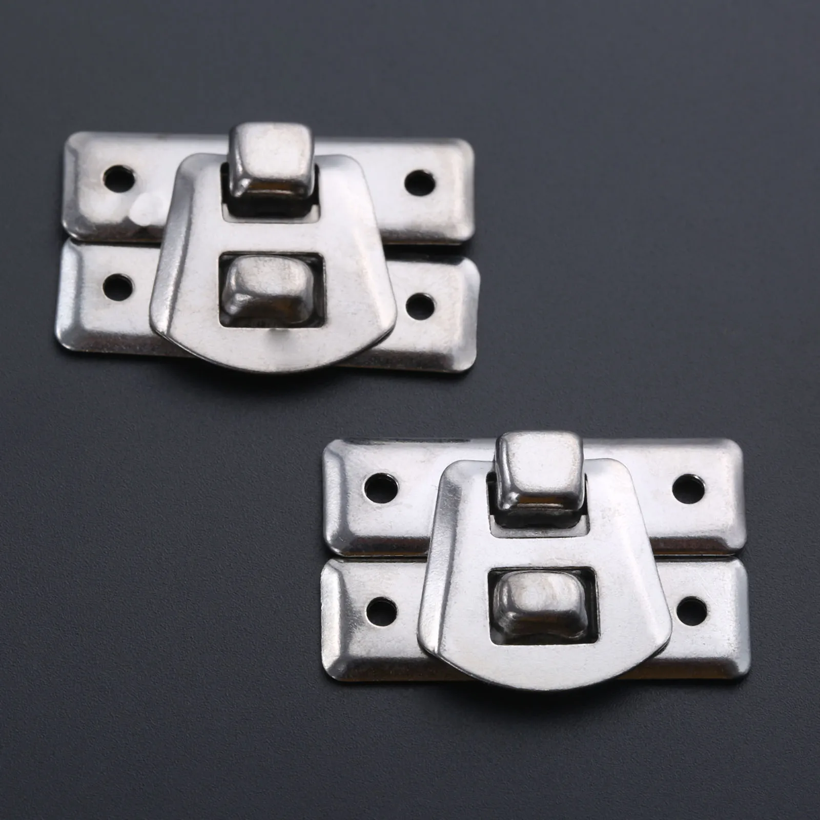 Серебристая коробка 10 шт./компл. застежка с железным замком защелки для ювелирных