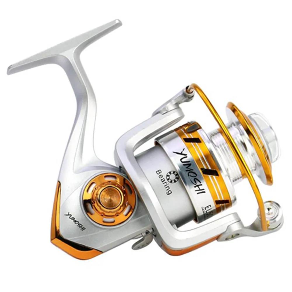 Spinning Fishing Reels Alloy ABS G-Ratio 5.5:1 Drag Bait Fold Rocker Wheel Reel Carpa Molinete Carretilha De Pesca | Спорт и