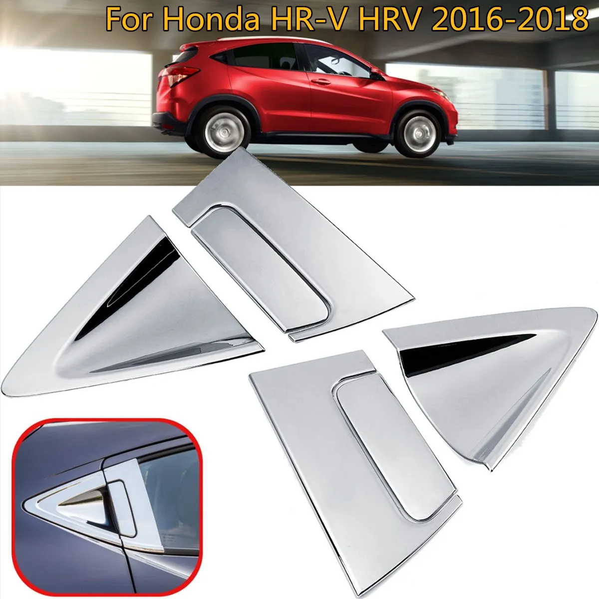 Автомобильные аксессуары для Honda Vezel HR-V HRV 2016 2017 2018 6 x ABS хром/углеродное волокно