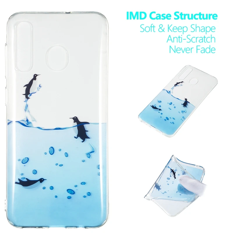 Мягкий чехол из ТПУ и ламинированного пластика для iPhone X XS huawei P30 Lite Y6 Y7 Pro 19 Galaxy M30 M20