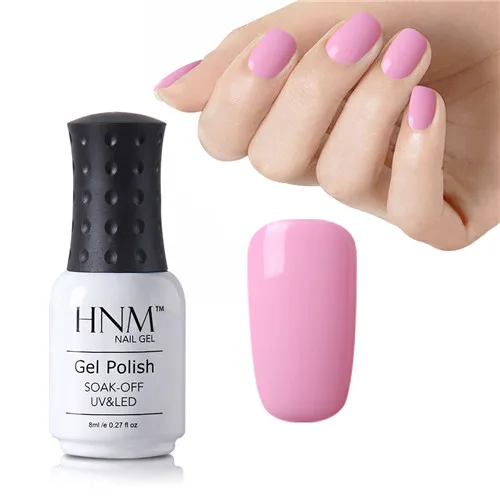 PK002 HNM лак для ногтей 8 мл, геллак, УФ светодиодная лампа, замачивается, розовая, фиолетовая, серая серия, штамповочная краска, лак для ногтей, Полупостоянный Гибридный лак - Цвет: PK002