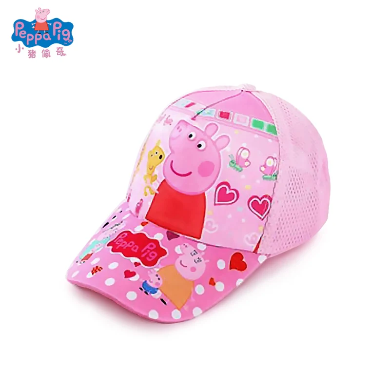 12 Peppa шапка со Свинкой Милая свинка семья Аниме Фигурка тиара дышащая классная бейсболка теннисная Кепка летние эфирные детские игрушки - Цвет: 12