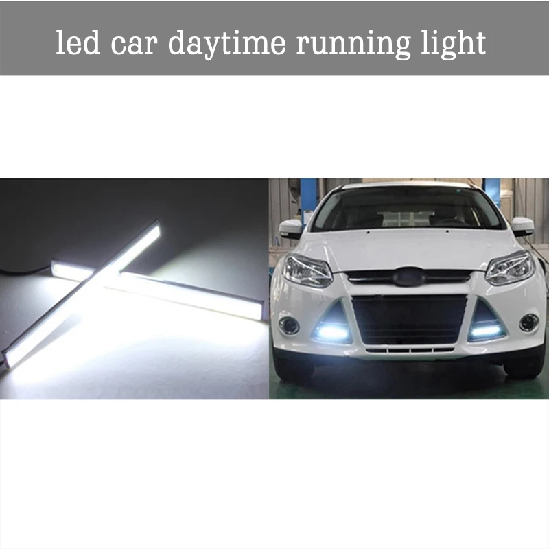 2 шт. светодиодная Автомобильная DRL лампа для вождения ультра яркая Супер