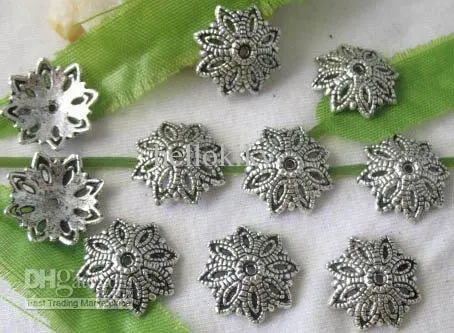 

720pcs Tibetan Silver Color flower bead caps 14mm A1888